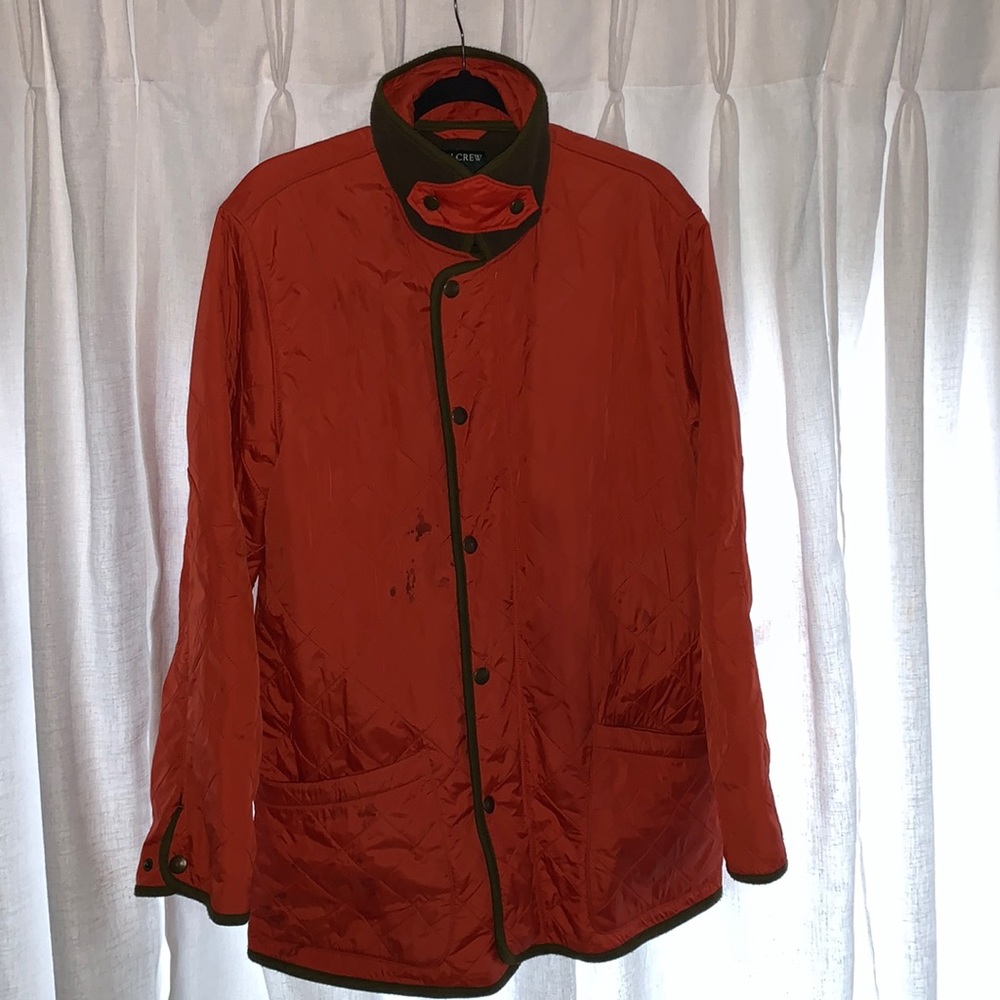 J Crew Nylon Work Coat Orange M